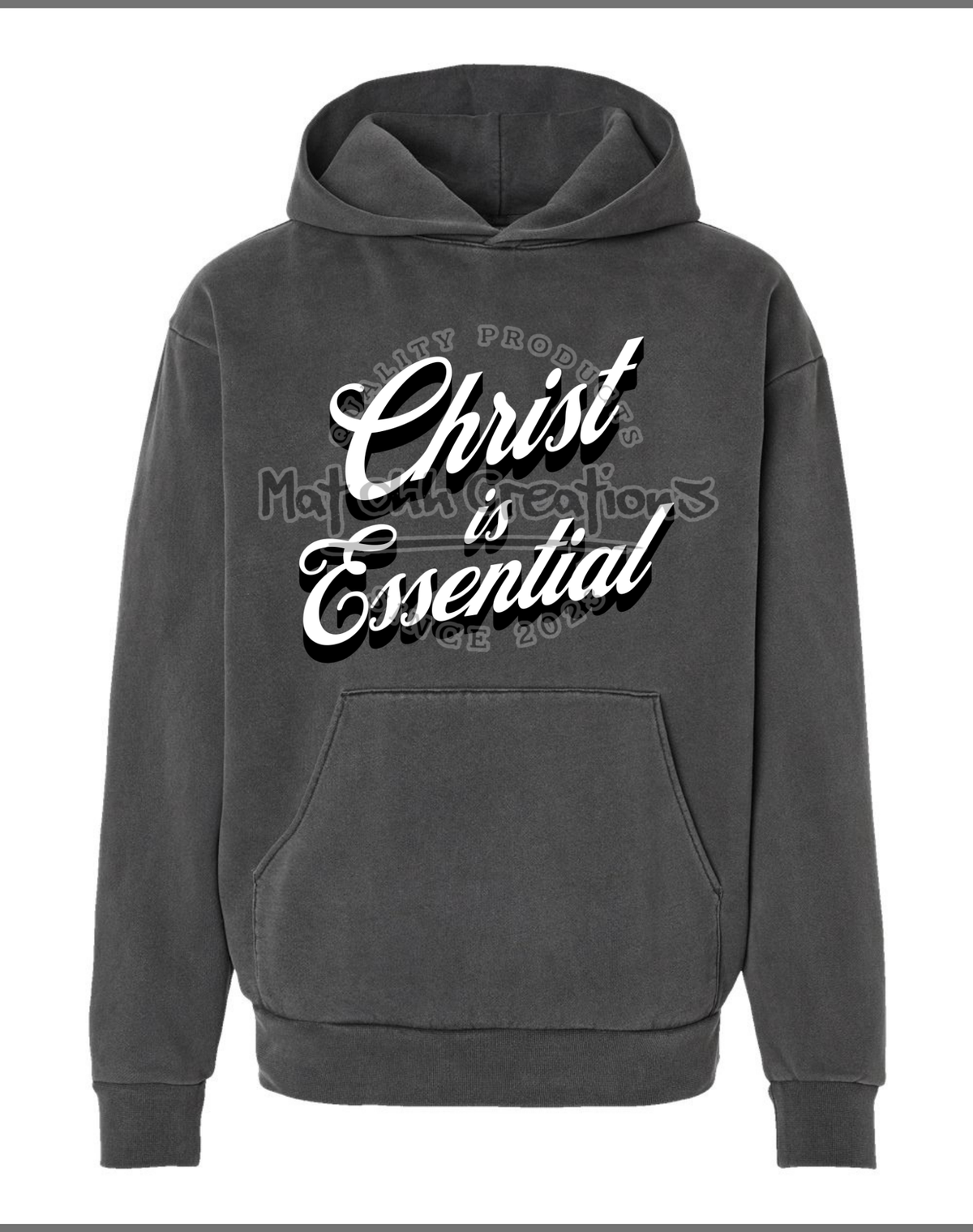 Christ Is Essential Premium Heavyweight Hoodie