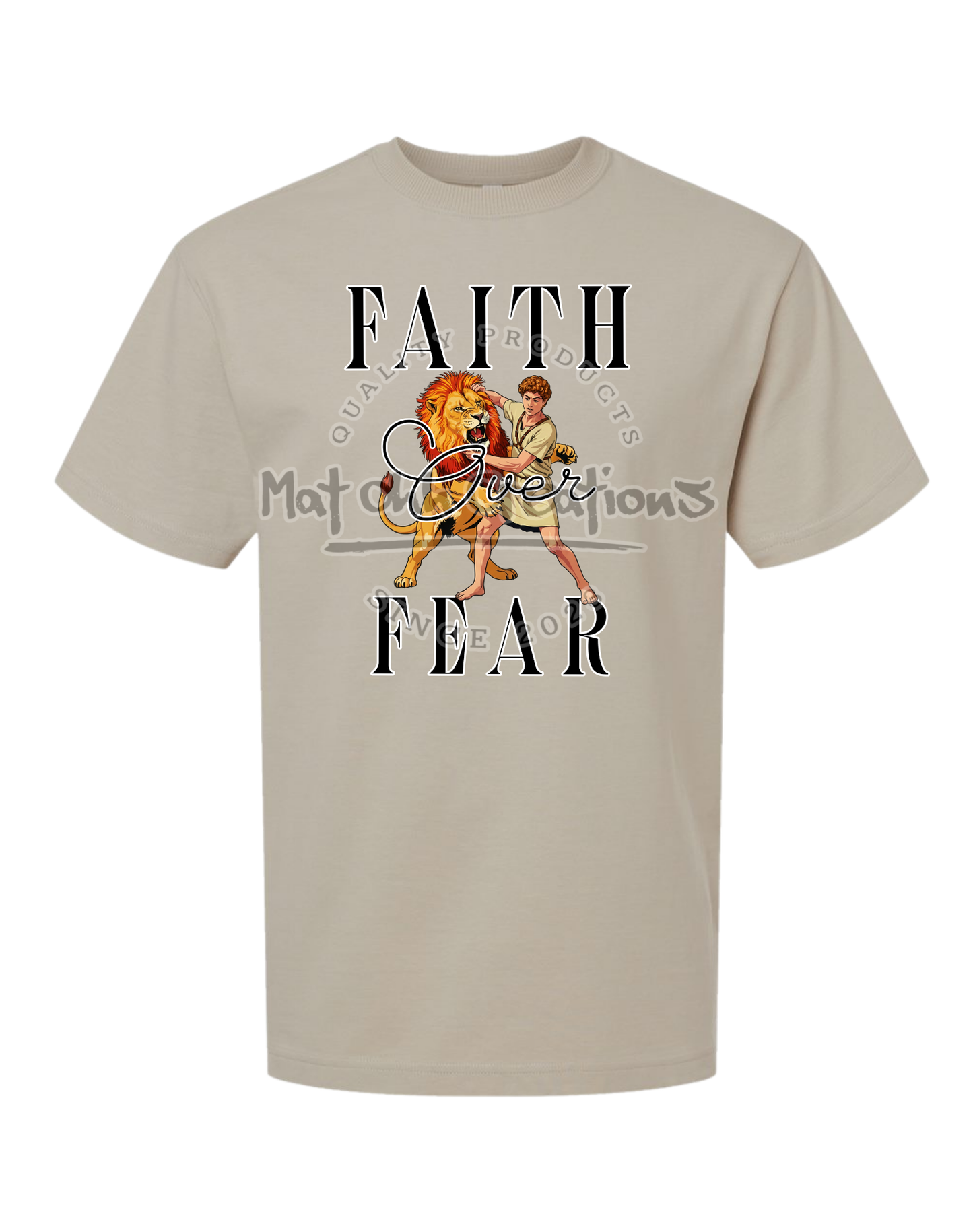 Faith Over Fear Premium Super Heavyweight T Shirt