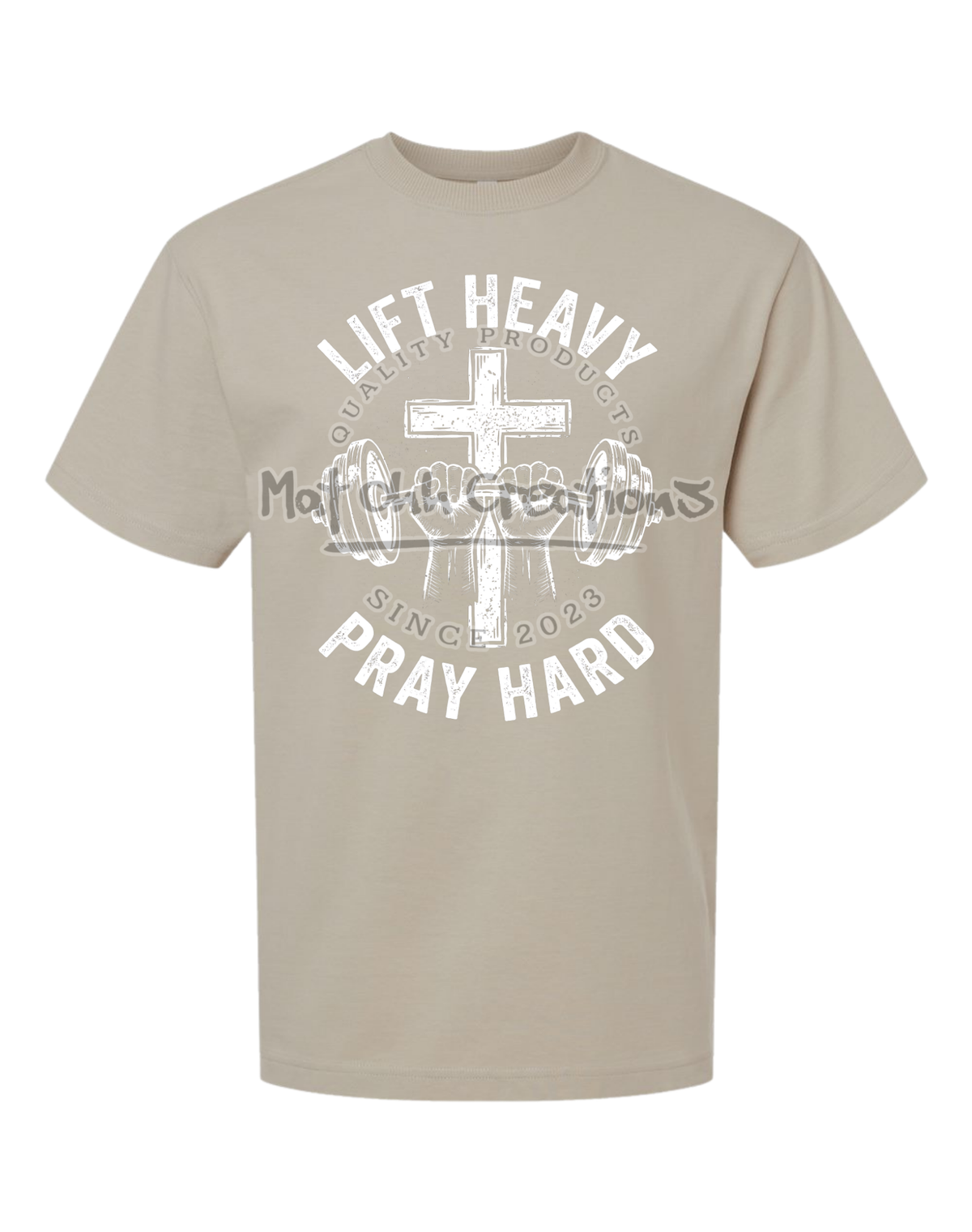 Lift Heavy Pray Hard Premium Super Heavyweight T Shirt
