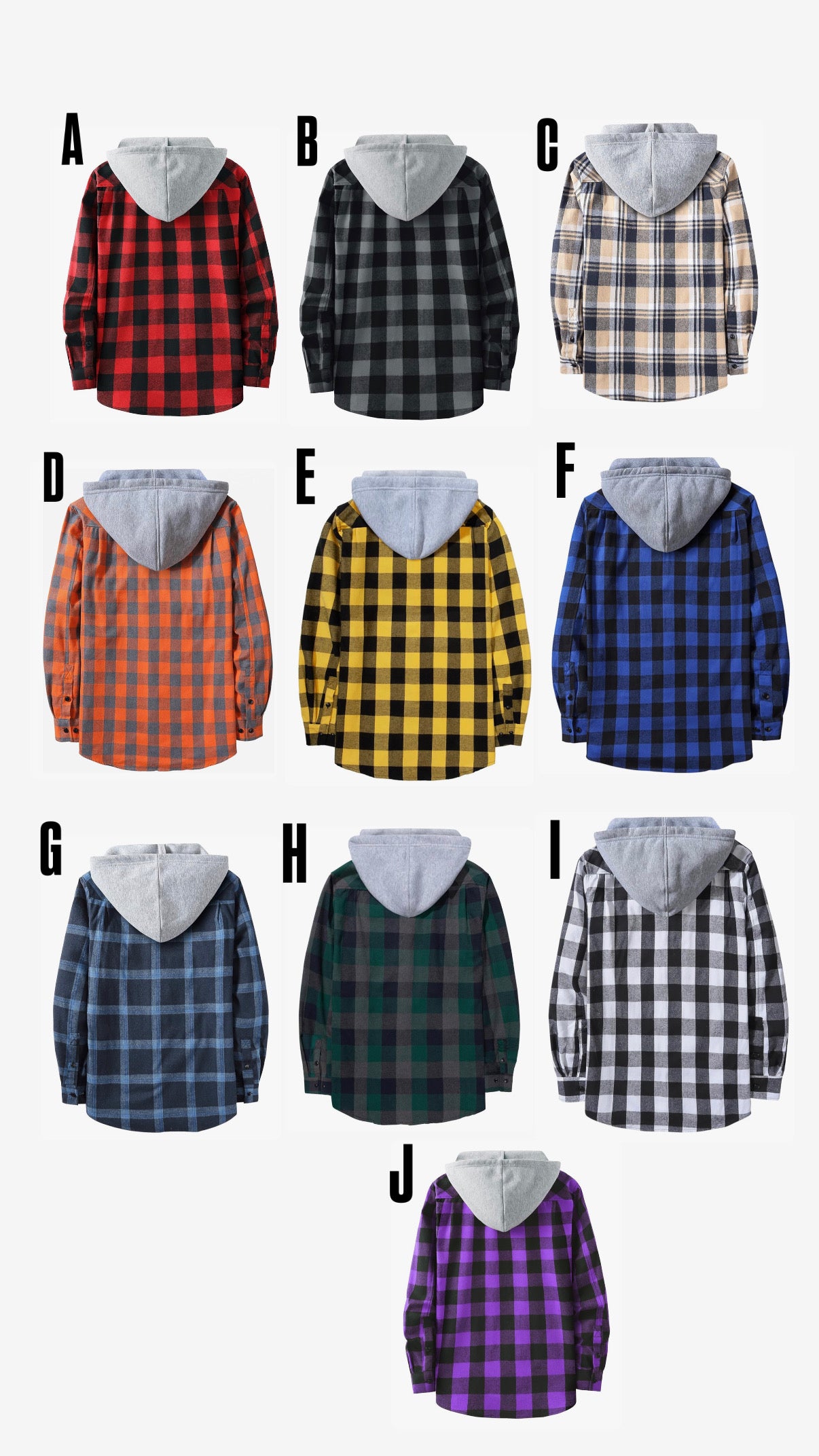 CUSTOM FLANNEL HOODIE