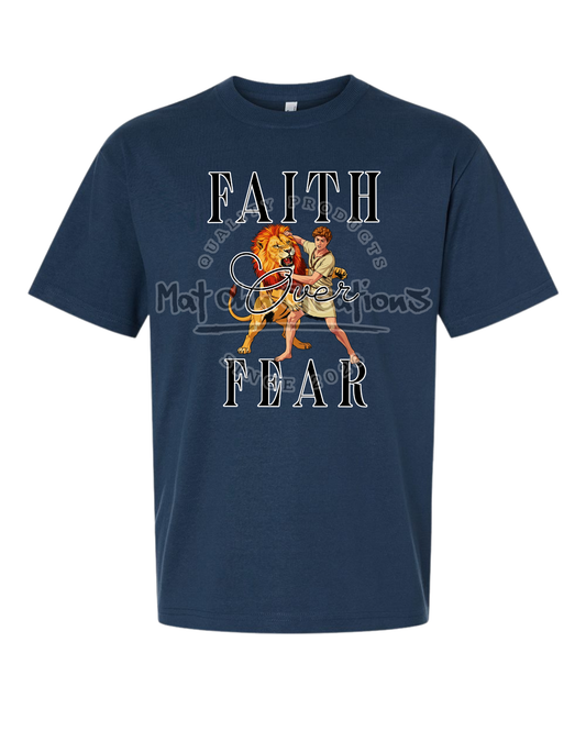 Faith Over Fear Premium Super Heavyweight T Shirt