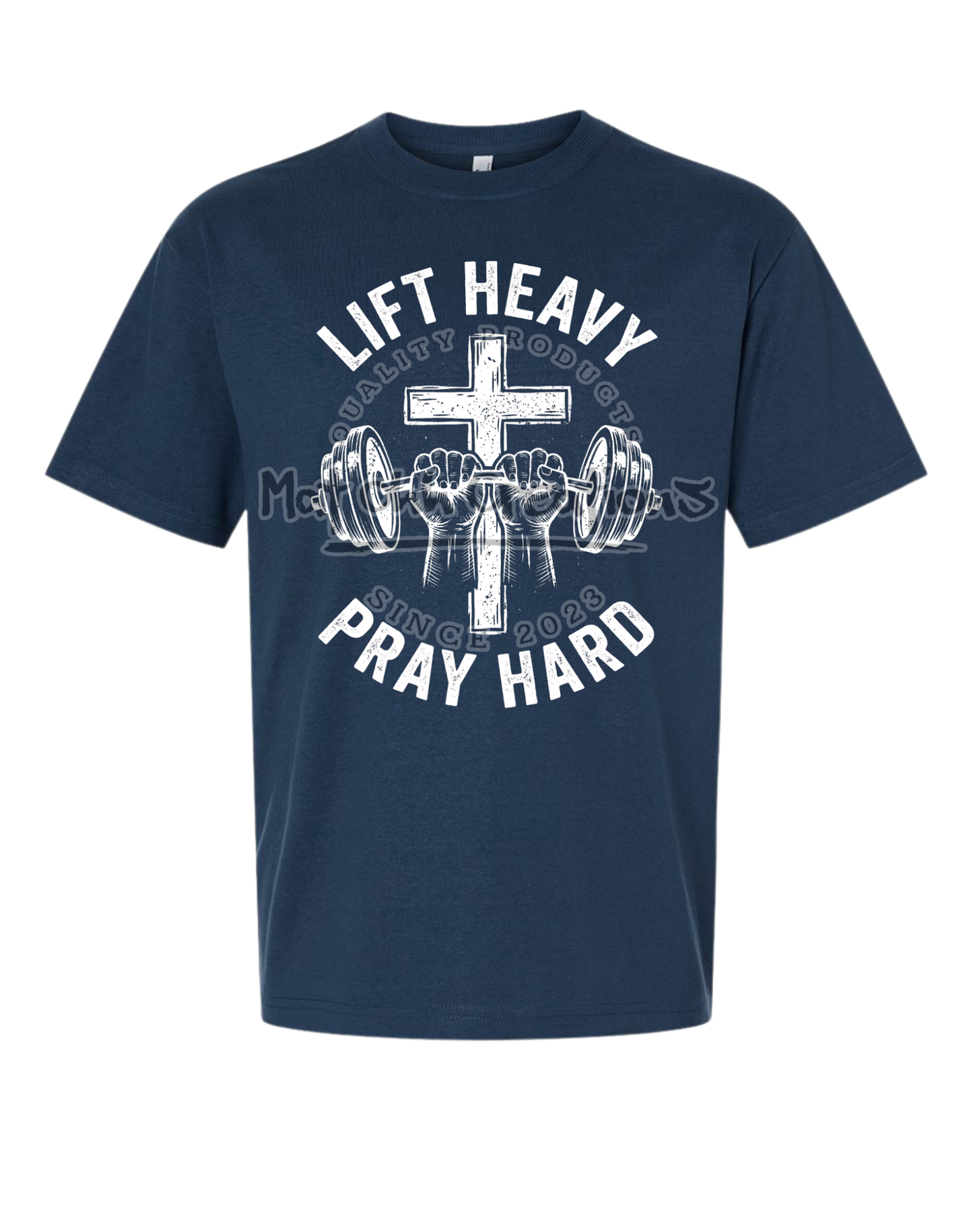 Lift Heavy Pray Hard Premium Super Heavyweight T Shirt