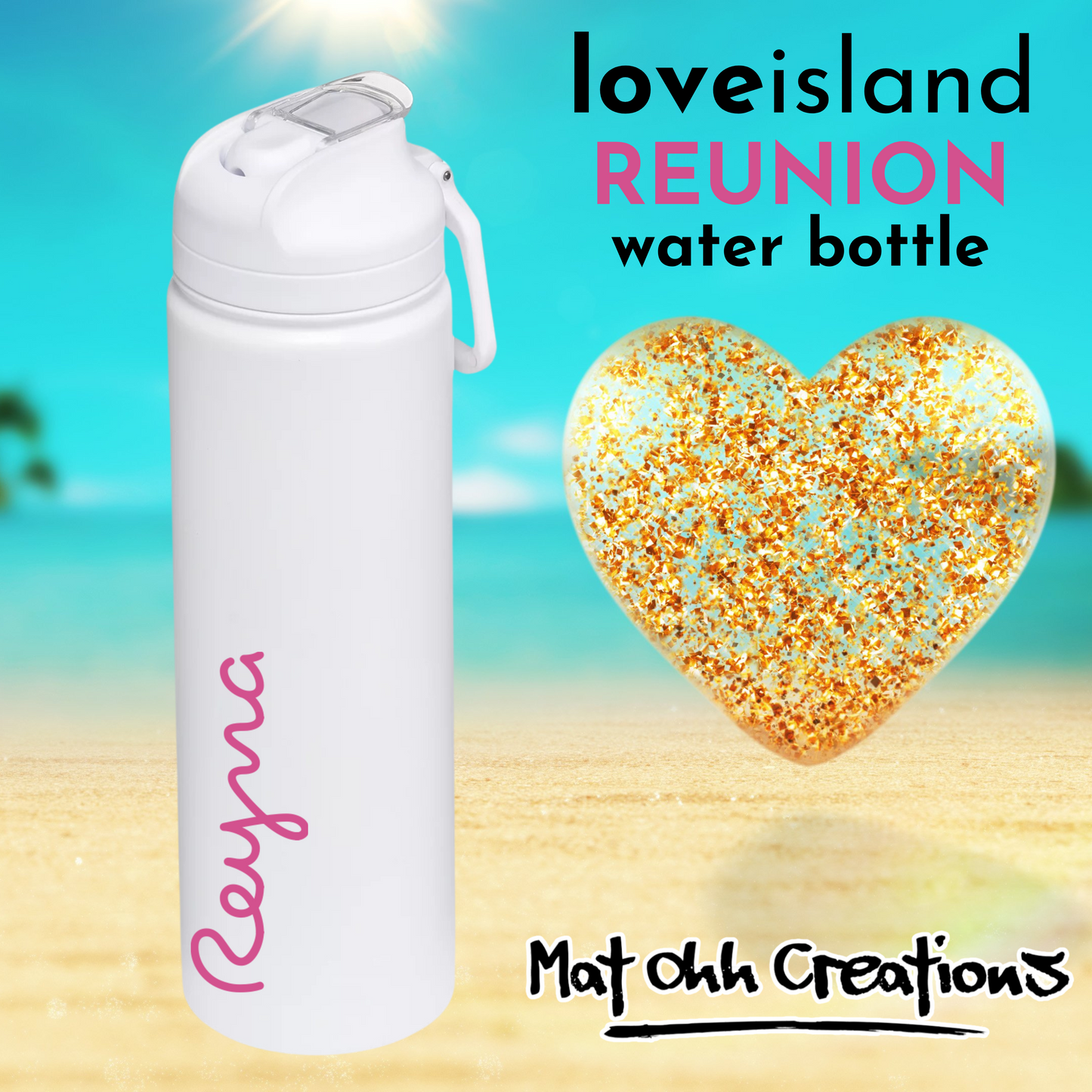 Personalized Island Water Bottle