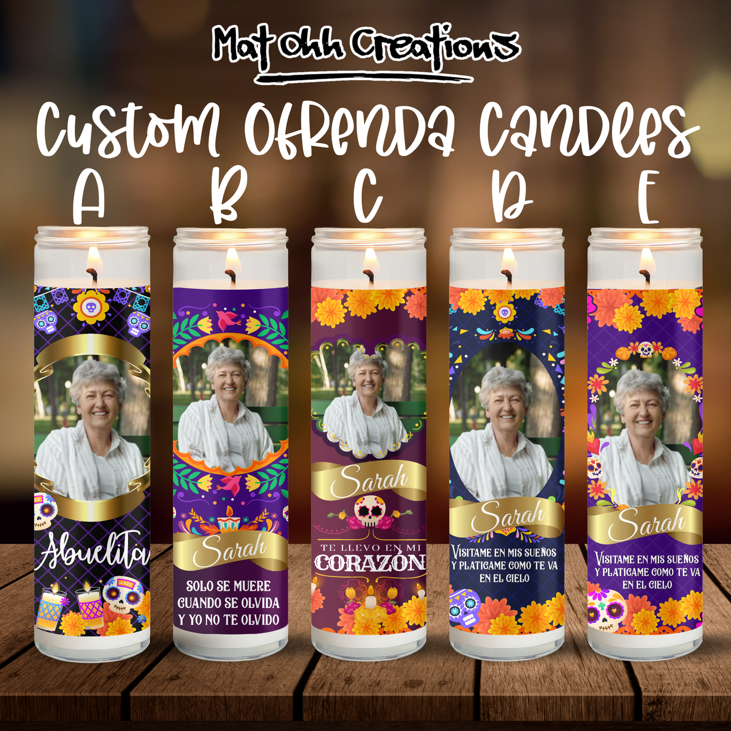 Custom Ofrenda Candle