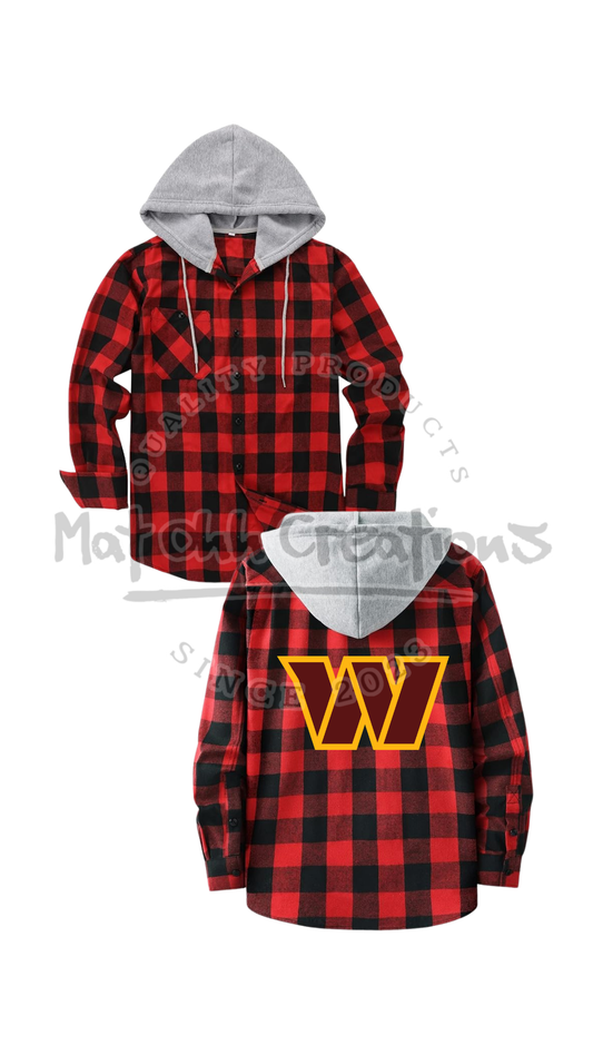 CUSTOM FLANNEL HOODIE