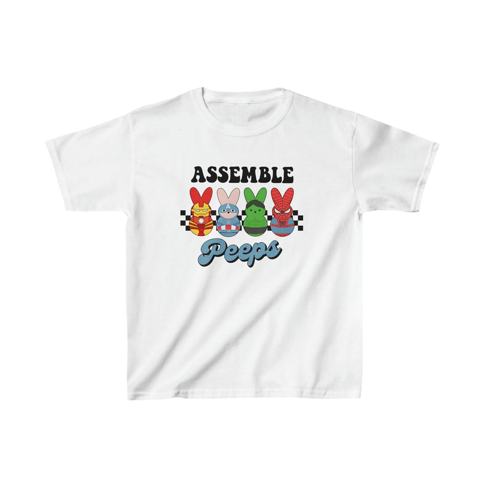 Kids Marvel Assemble Peeps Tee