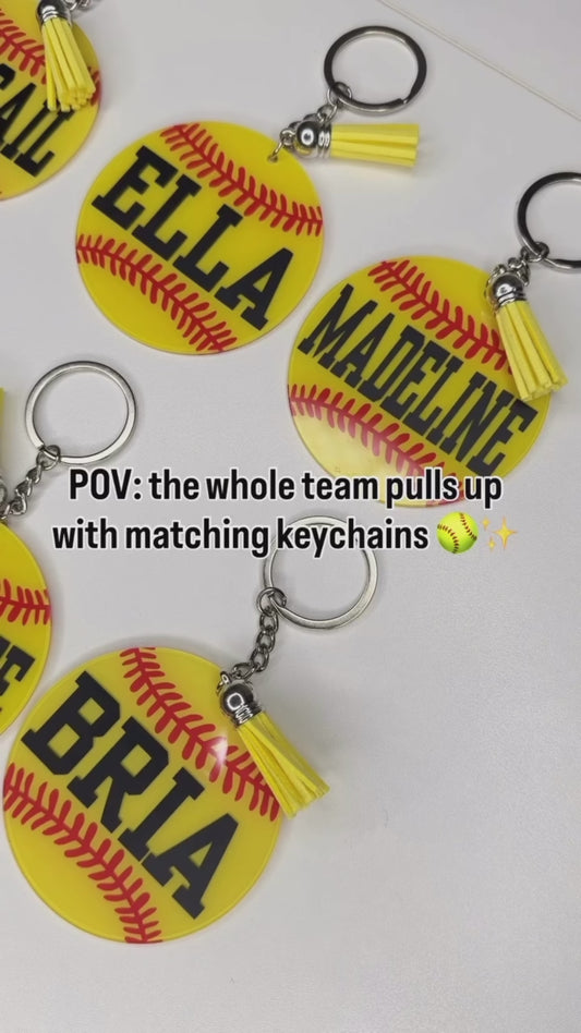 Personalized Sports Keychains
